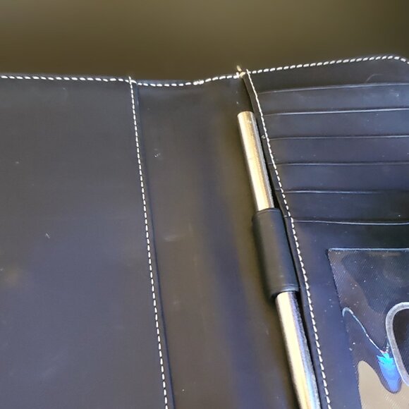 Dooney & Bourke Vintage Black Leather Organizer Wallet - Picture 3 of 4